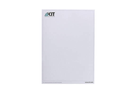 Schreibblock A4 aus Recyclingmaterial des KIT