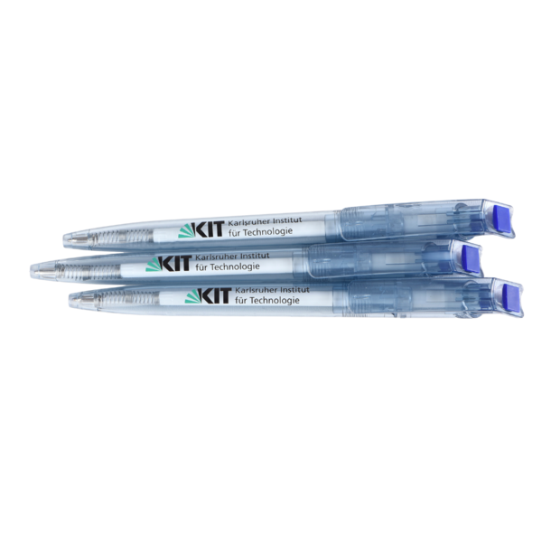 Ballpoint pen made of PET bottles of the KIT Karlsruhe