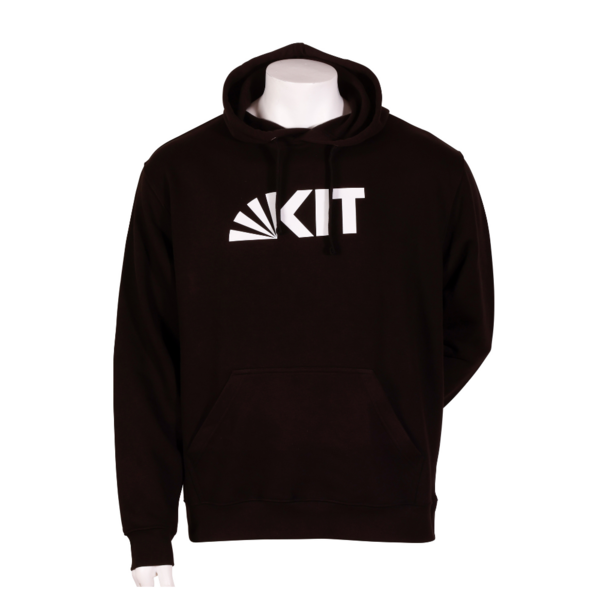 Schwarzes Kapuzen-Sweatshirt des KIT