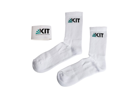 Weiße Tennissocken der KIT