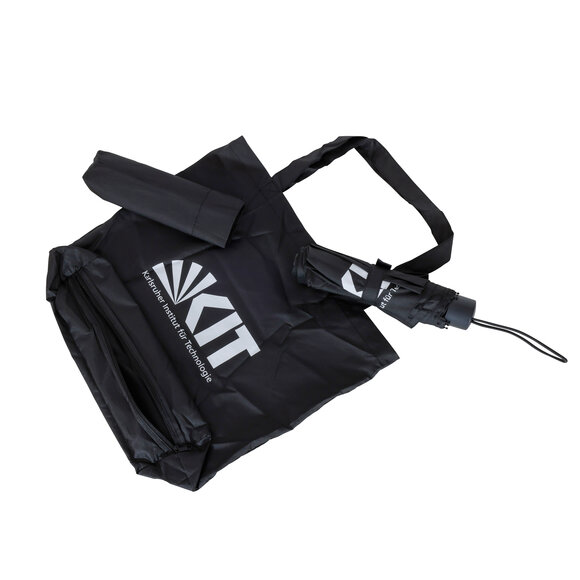 Shopper und Taschenschirm des KIT