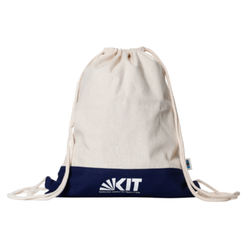 Blauer Ökotex Sportbeutel des KIT