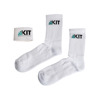 Weiße Tennissocken der KIT