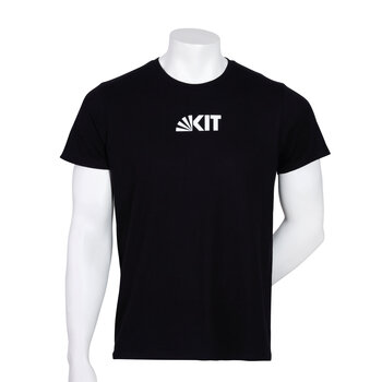 Schwarzes T-Shirt aus Bio-Baumwolle des KIT