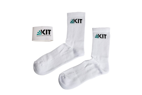 White tennis socks of the KIT